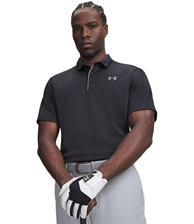 Under Armour Tech Polo Kısa Kollu T-Shirt Siyah