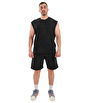Kingsize Darksteel Antik Yıkamalı Kolsuz T-Shirt Siyah