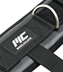MuscleCloth Deri Padded Ankle Cuff Taban Destekli Tekli Paket Siyah
