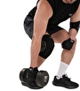 MuscleCloth Elastik Spor Dizlik 2'li Paket Siyah