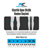 MuscleCloth Elastik Spor Dizlik Tekli Paket Siyah