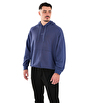 MuscleCloth Elite Oversize Kapüşonlu Sweatshirt İndigo