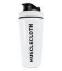 MuscleCloth Elite Termo Çanta Seti Siyah + Paslanmaz Çelik Shaker 739 ml Beyaz