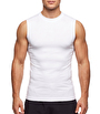 MuscleCloth Tech Kolsuz T-Shirt Beyaz
