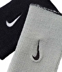 Nike Dri-Fit Home & Away Wristbands Çift Taraflı Bileklik Siyah Gri