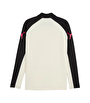 Puma individualLIGA 1/4 Zip Uzun Kollu T-Shirt Bej Siyah