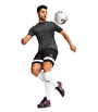 Puma individualRISE Şort Siyah Beyaz