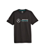 Puma Mercedes AMG Petronas Ess Logo Kısa Kollu T-Shirt Siyah
