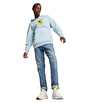Puma Scuderia Ferrari Race Big Shield Kapüşonlu Sweatshirt Açık Mavi