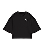 Puma Wardrobe Ess Oversized Kadın Kısa Kollu T-Shirt Siyah