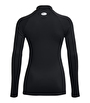 Under Armour ColdGear Authentics Mockneck Kadın T-Shirt Siyah