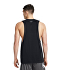 Under Armour Left Chest Cut Off Tank Atlet Siyah