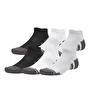 Under Armour Perf Tech 6'lı Paket Low Çorap Siyah Beyaz Gri