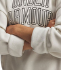 Under Armour Rival Fleece Oversize Varsity Crew Kadın Sweatshirt Beyaz