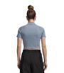 Under Armour Rival Rib Mock Kadın Kısa Kollu T-Shirt Mavi