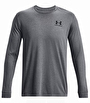 Under Armour Sportstyle Left Chest Uzun Kollu T-Shirt Koyu Gri